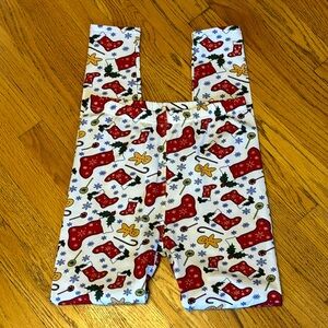 -Lildy Fleece Christmas Holiday Leggings Women’s Size S-L